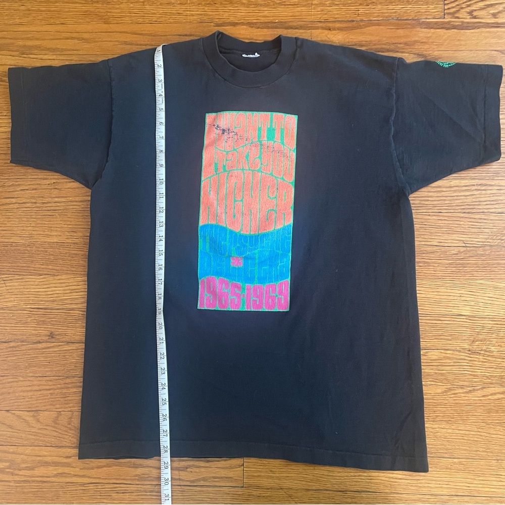 Vintage 90s Rock and Roll Hall of Fame Faded Black Graphic T-Shirt - Picture 2 of 6